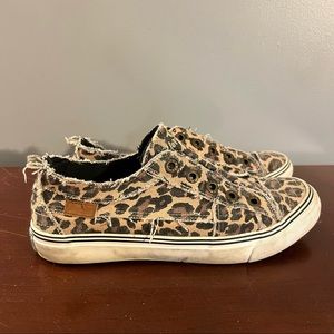 Blowfish Malibu Slip on Cheetah Print Sneakers
